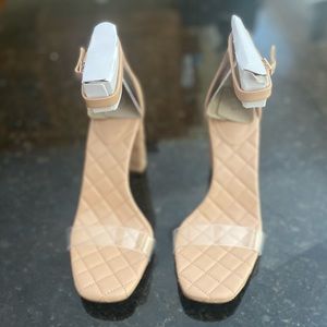 INC. quilted heels never worn ( unfortunately threw them box away) from Macys